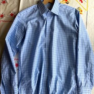 Turnbull Asser Blue Check Men’s Shirt